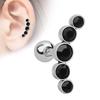 Opal Cartilage Ear Nail Stud Earring Cartilage Helix Tragus Stainless Steel Piercing Helix Tragus 16G Barbell  Accessories