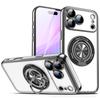 Применимо к iPhone11promax прозрачный гальванизированный чехол для мобильного телефона Apple 11 вращающийся магнитный кольцевой держатель защитный чехол