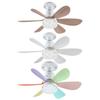 Modern 2 in 1 Ceiling Fan Light Remote Control Wind Speed Adjustable Electric Cordless Fan Quiet Universal Ceiling Lamp Kitchen