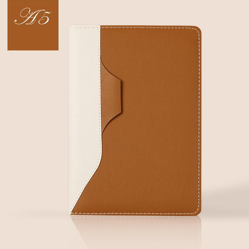 (Возможна гравировка логотипа) Ученический блокнот формата А5 из кожи, дневник, рабочая тетрадь, журнал для записей деловых встреч, заметки по предметам, справочник