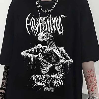 Готическая женская панк-футболка Y2K, футболка в панк-стиле с коротким рукавом и круглым вырезом, летняя спортивная футболка, модный топ для бега