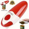 Bangrui Electric Can Opener Hands Free, Battery Operated with Smooth Edge, Red White Design, Ideal for Seniors with Arthritis,Easy Grip Kitchen Gadget