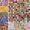 100g DIY Ceramic Mosaic Tiles Glass Mirror Handmade Ornaments Tiles Wall Crafts Colorful Crystal for Decorative Materials Arte
