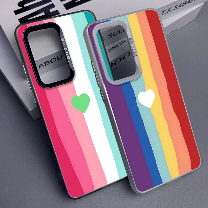 Rainbow Gradient Love Desgin Soft Phone Case for Samsung A17 A16 A15 A14 A13 A57 A56 A55 A54 A53 A37 A36 A35 A34 A33 A26 A25 A24