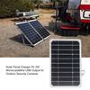 Solar Panel Charger With USB Cable for Outdoor Security Cameras, IP65 Waterproof 5W5V Monocrystalline Solar Panel