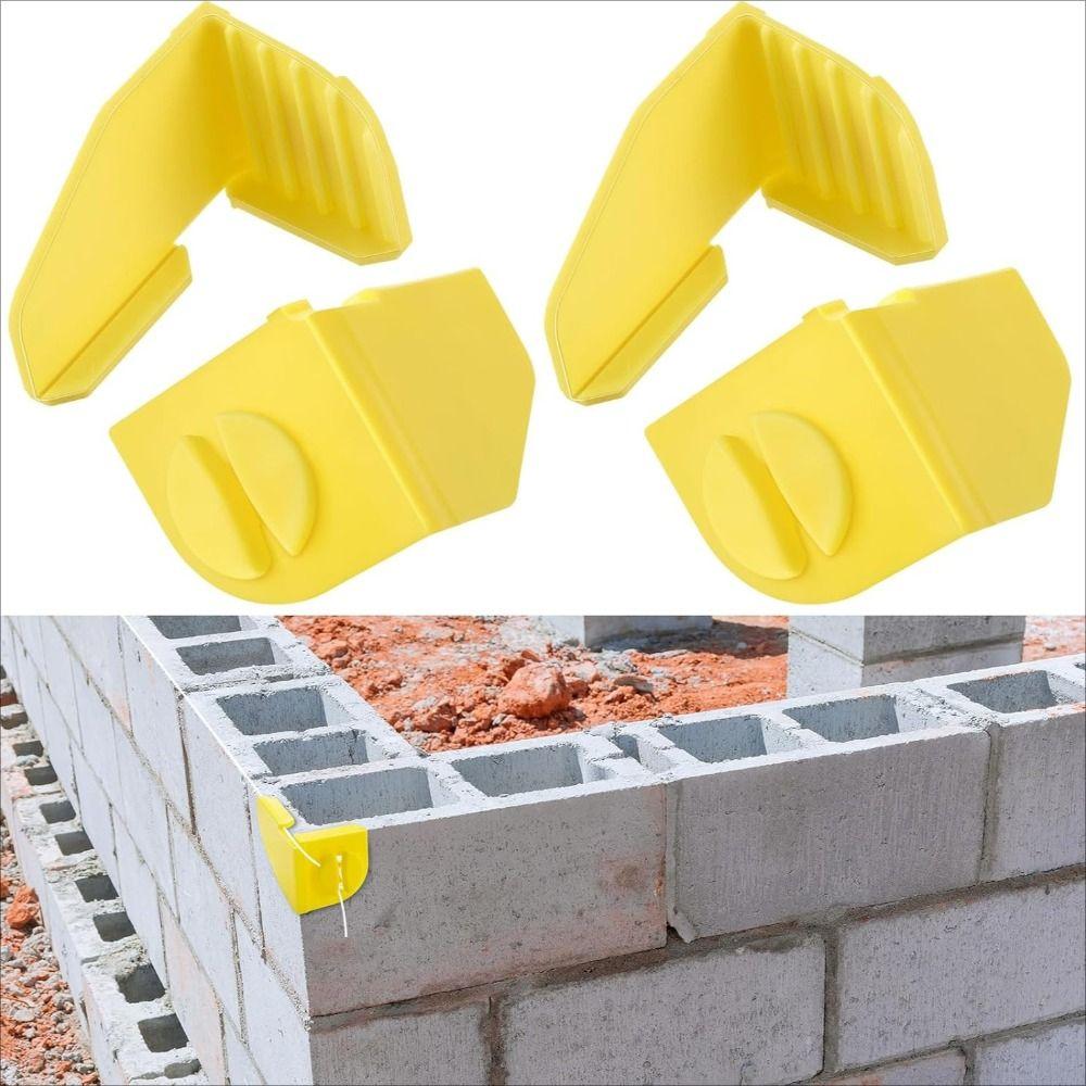Yellow Brick Line Anchor Reusable Masonry Tool Line Angle Bracket Construction