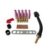 25Pcs 15AK Welding Torch Consumables MIG 0.8mm/1.0mm/1.2mm Gas Ceramic Nozzle Contact Tips