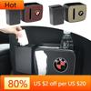 New Hots E60 Car Seat Back Trash Bin Storage Box Drink Holder Organizer Car Goods For BMW 50th E39 E46 E90 E60 F10 F11 F20 F30