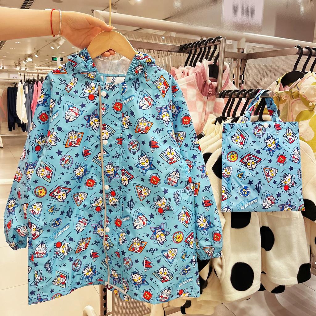 2026 Portable Cute Raincoat for Girls, Elementary School Students, Children, with Backpack Space, for Toddlers, Kindergarten Girls