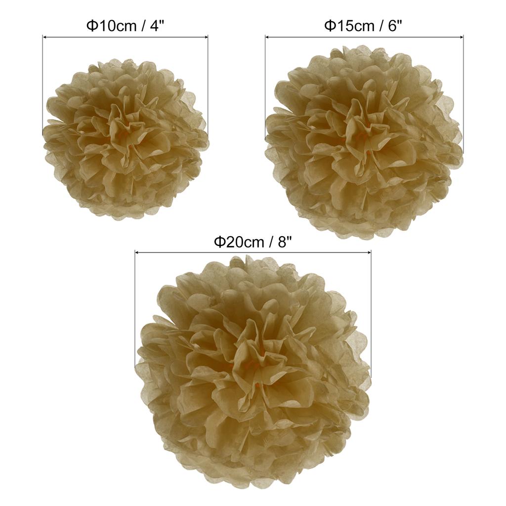 4"/6"/8" Цветы помпоны из тишью, 12 штук бумажные цветочные шары для свадьбы, свадебного душа, дня рождения, девичника