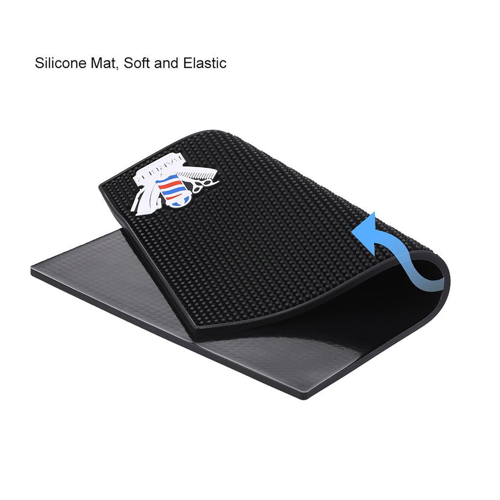 Лучший салон красоты Силиконовый коврик для стайлинга Термостойкий коврик Поднос для щипцов для завивки, утюжков, выпрямителей Гибкий