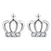 Crown Earrings Women's Micro-diamond-encrusted Cute Sweet Magic Princess Dream Zircon Earrings Super Fairy Korean Version Accessories
