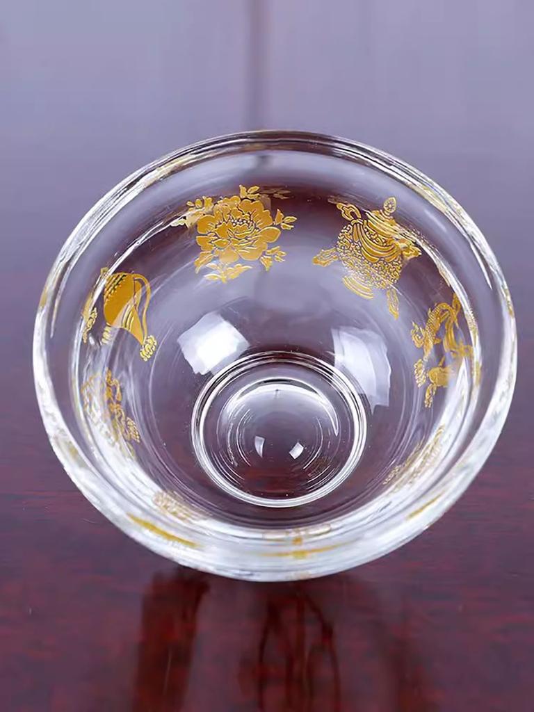 Хрустальная благоприятная чаша для воды, тибетский буддизм для чашки воды, чаша для буддизма, одинарная 8, 9 см