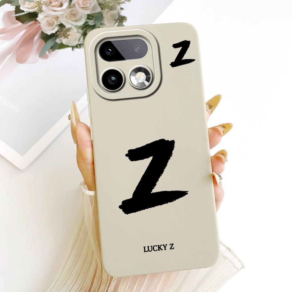 For Realme 16 Pro+ 16Pro 5G Lucky Initial Letter Phone Case For Realme 16 Pro Plus 5G Soft Silicone Shockproof Cases Bumpers