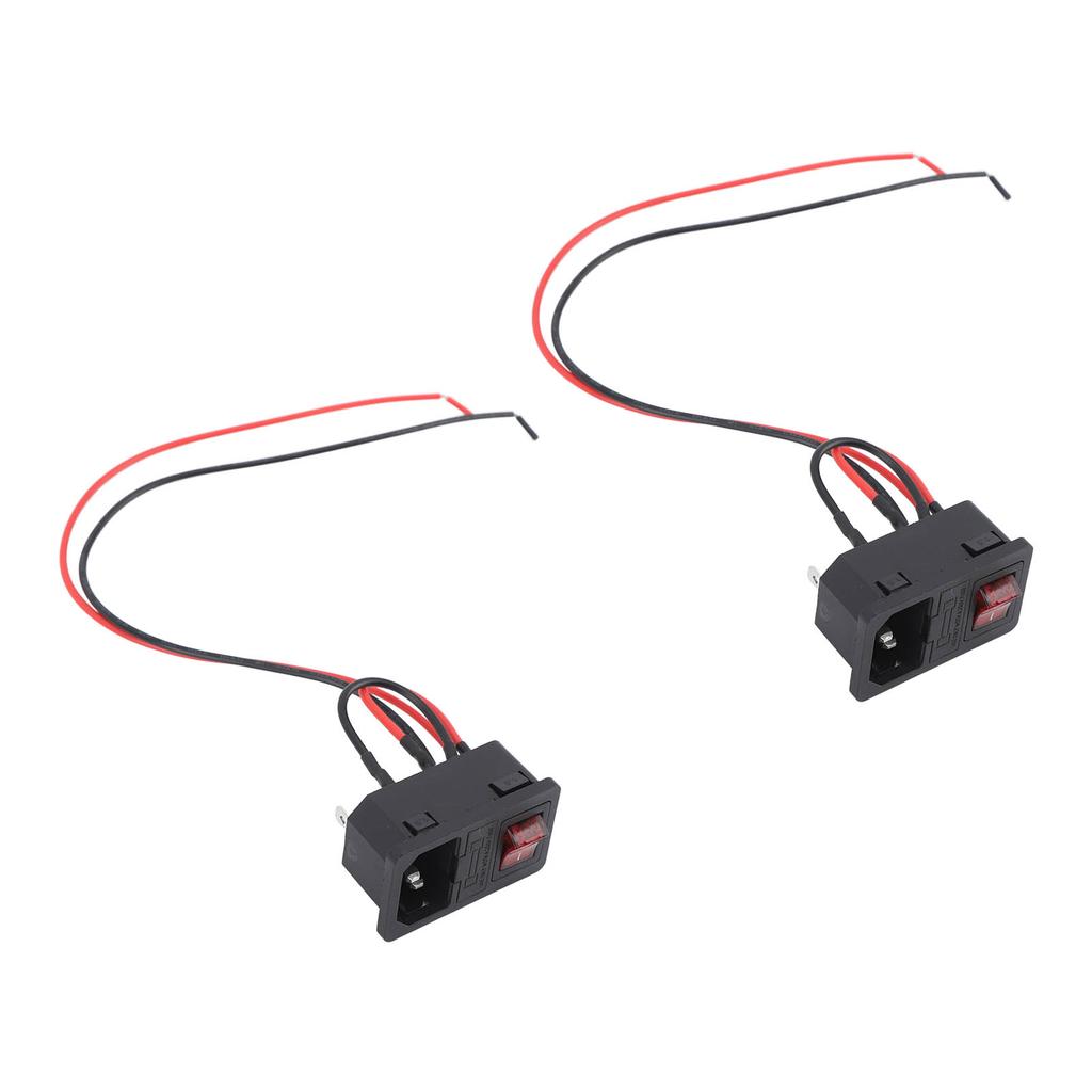 2PCS Pottery Machine Power Switch Push Button Safe Heat Resistant Easy to Use for Ceramic Machine