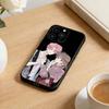 Чехол для телефона N-Tamon B-Side для iPhone 17 16 15 14 13 12 Max Plus Силиконовый Черный Чехол