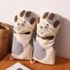 Heat Resistant Microwave Mitt Anti-scalding Kitchen Gloves BBQ Gloves Cat Paws Oven Mitts  Dish