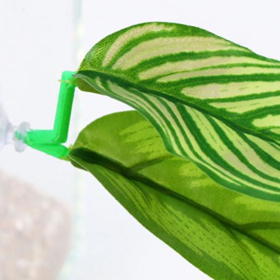 5 шт. подложка для листьев рыбки Betta с присоской, пластиковые растения, гамак для отдыха, аксессуары для аквариума, декор для естественной среды обитания, нереста, разведения