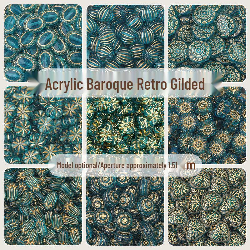 Барочные позолоченные овальные плоские бусины-оливки для изготовления украшений и серег своими руками