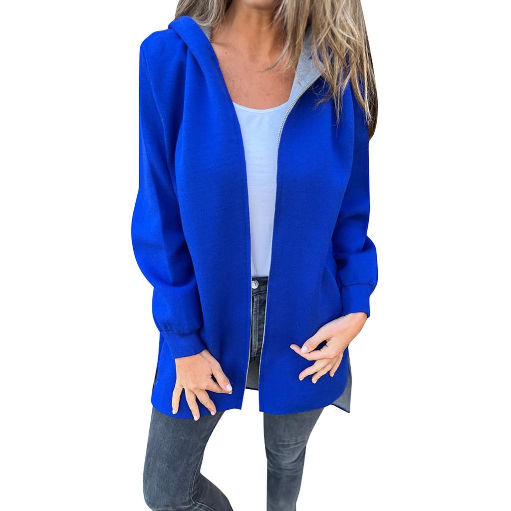 Womens  Jackets Fall Casual Windbreaker Coats Jacket Outerwear With Pockets Long Sleeve Coat Casual Jacket