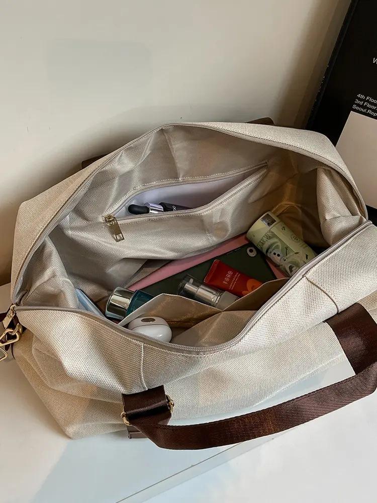 Женская водонепроницаемая спортивная сумка с отделением для влажных/сухих вещей, большая вместимость, сумка для спортивных тренировок для плавания и коротких поездок