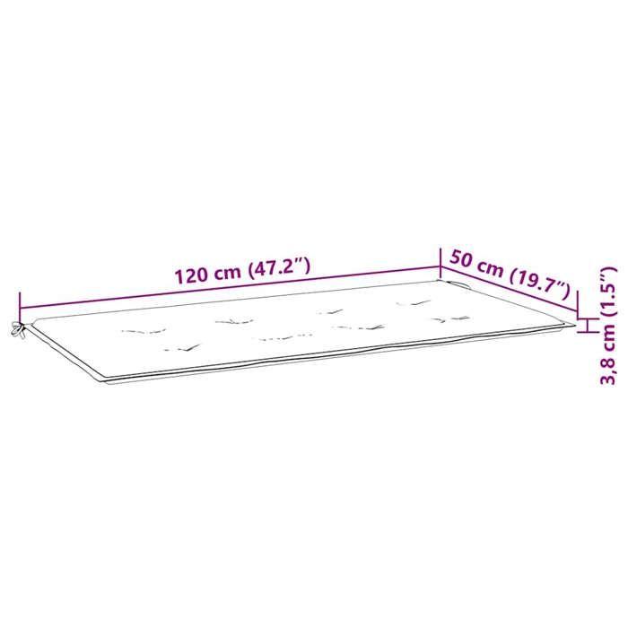 VidaXL Coussin de Banc de Jardin, Galette de Chaise Antidérapante, Décoration Terrasse Patio Salle de Séjour 361137