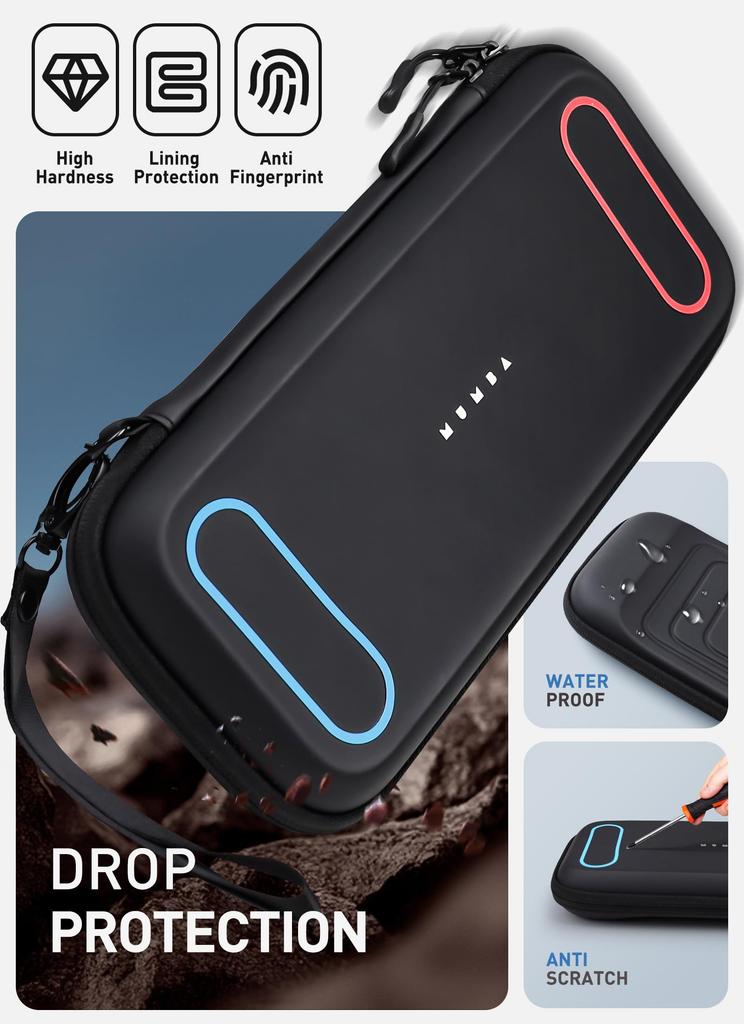 Mumba Storage Bag for Nintendo Switch 2 2025 with Can Store 12 Game Accessory Case for Switch Mini Waterproof, Dustproof, Shockproof, Straps, Carts,