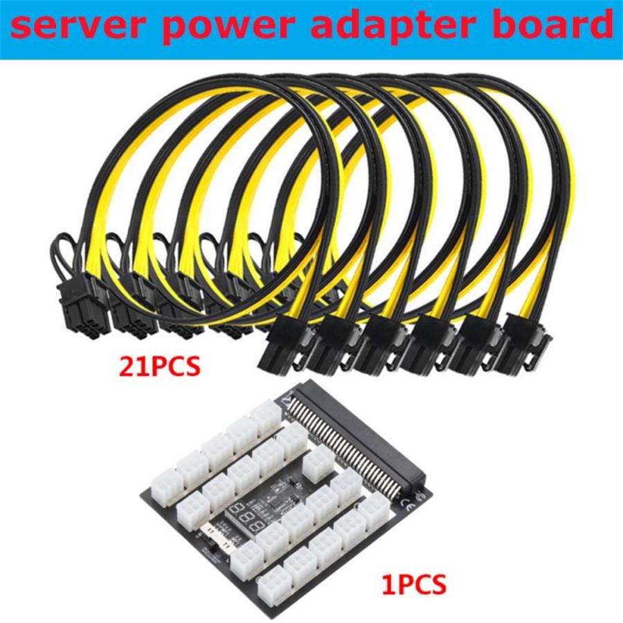 Карты расширения модуля питания PCI-E 21X 6-pin + кабель питания 6-pin-8-pin 20 см