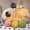 Fruit Pillow Blanket Girl Sleeping Cushion Office Air Conditioner By Students Lunch Break Artifact Bear Plush Toy