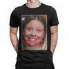 Men T-Shirts Pearl Phrase Horror Movie Halloween Leisure Cotton Tees Short Sleeve T Shirt Round Collar Tops Plus Size