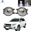 2 Pieces Car Fog Light LED Angel Eye DRL Daytime Running Lamp H11 12V High Bright For Toyota RAV4 2009 2010 2011 2012