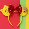 Cartoon Piglet Tigger Hair Accessories Women Winnie the Pooh Bear Ears Hairbands Kids Eeyore Bow Headbands For Girls Gift