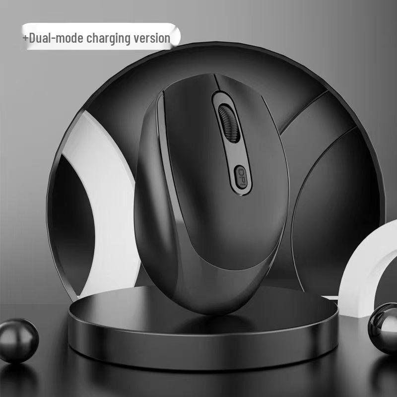 Беспроводная Bluetooth-мышь с двойным режимом, перезаряжаемая, бесшумная, в цвете макарон, для дома, офиса и игр