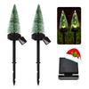 Christmas Decoration Outdoor Solar Christmas Tree Garden Ornament Stylish Automatic Creating Party Decorations Set of 2 [2025 Latest] Lights, Lights,