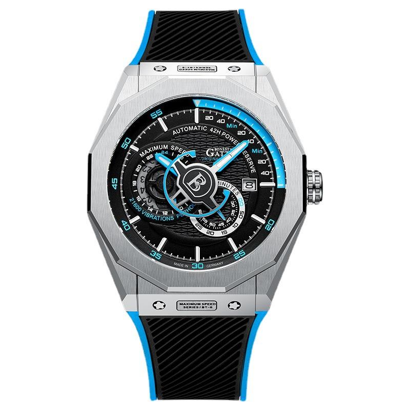 Часы Bonest Gatti Деловые светящиеся в темноте механические часы Водонепроницаемые роскошные часы