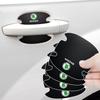 4PCS Car Door Handle Protection Sticker Emblem Car Decoration Styling For Octavia Superb Rapid Kodiaq Karoq Fabia Kamiq Roomster Citigo