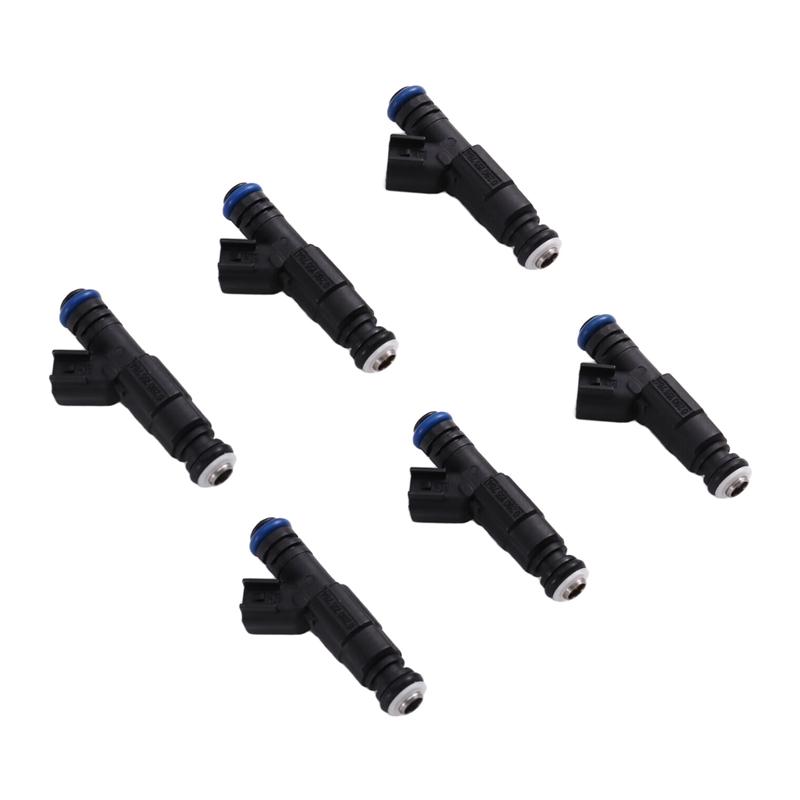 For Jeep Cherokee Grand Cherokee Wrangler 4.0L For Dodge Ram 1500 2500 3500 5.2L Fuel Injectors- 6Pcs Set 0280155784 1999-2004