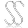 SORO:U Stainless Steel Double S-Hooks, Large, 2-Pack (9kg Weight Capacity), Made of 18-8 Stainless Steel