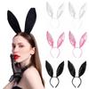 Sweet Big Bunny Ears Headband Silk Satins Party Photo Props Rabbit Ear Hairband Party Headwear