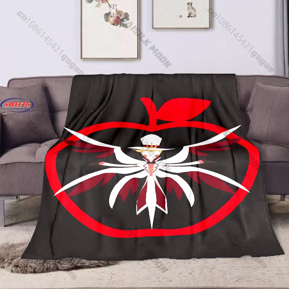 6 Sizes L-Luc1fer M0rningstar H-Hazbin Hotel Theme Print Blanket Home Travel Blanket Sofa Bedding Cover Blanket Wonderful Gift