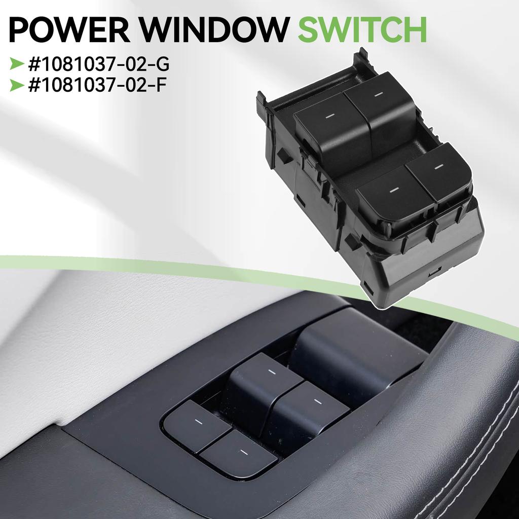 Переключатель стеклоподъемника автомобиля Матовый черный Переключатель подъема во время движения 1081037-02-G 1081037-02-F Для Tesla Для Tesla Model 3 Y 2020-2024