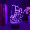 Светодиодный светильник «Человек-бензопила» в стиле аниме для спальни, декоративный ночник, детский подарок на день рождения, прикроватная лампа «Человек-бензопила» в стиле аниме