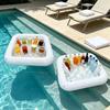 PVC Inflatable Serving Bar Multi-functional Pool Float Tray Summer Salad Tray  Pool Party