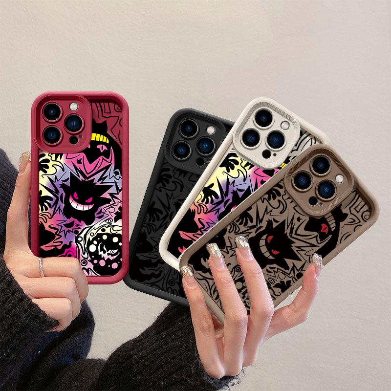 Gengar Minimalist Silicone Case For Xiaomi Redmi 15C 15 13 12 10 14C 13C 12C 10C A5 A3 Note 14 Pro 5G 12 13 Pro Plus 12S Cover