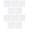 10Pcs 30x30cm White Sport Towel Square Microfiber Absorbent Towel for Yoga Fitness