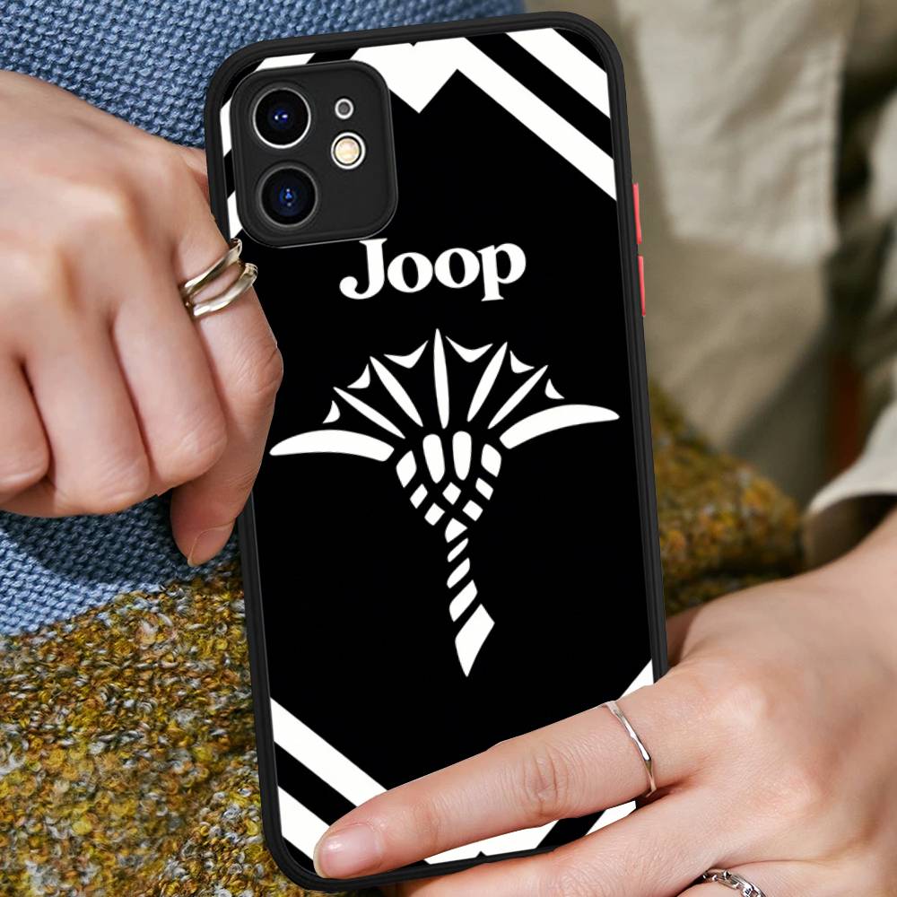 Luxury Fashion J-Joop For IPhone 15 16 Pro Max 11 12 13 14 XS XR X Plus 16E Matte Translucent Phone Cover