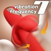 Dildo Vibrator with 10 Licking Pendulum Sucking and 7 Vibration Modes, Rose Toys G-Spot Clitoris Adult Toys Dildos for Female Couples Play