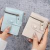 Новые короткие женские кошельки однотонные милые маленькие женские кошельки из ПУ кожи тонкие простые женские кошельки-клатчи держатели для карт кошельки CLE