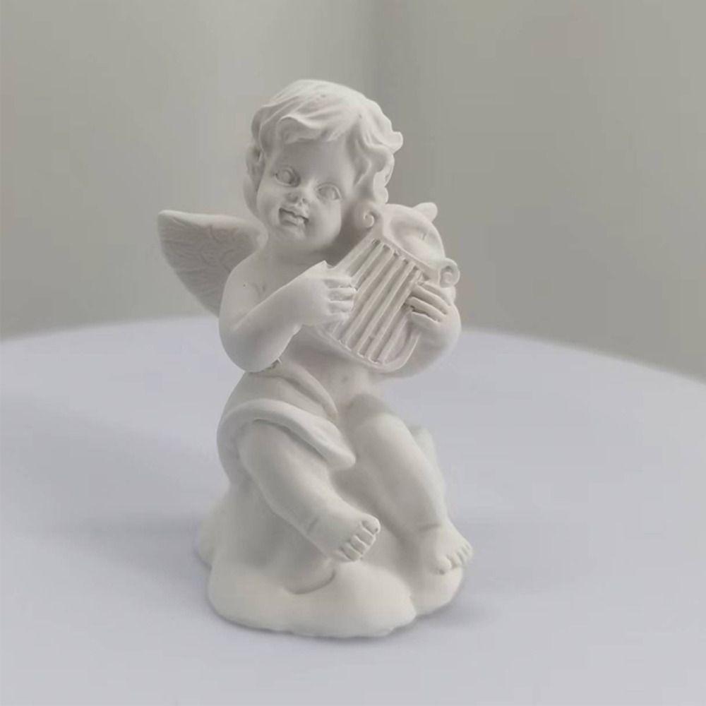 Decoration Guardian Angel Character Sculpture Garden Ornaments Desktop Figurine Cupid Angel Statue