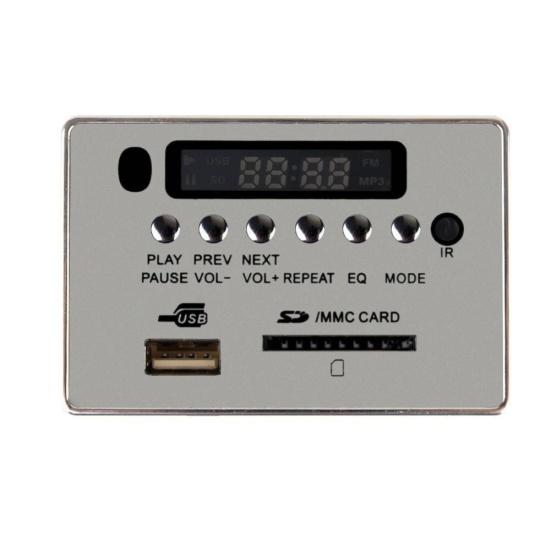 5/12 В автомобильный беспроводной Bluetooth-совместимый модуль декодера MP3 USB TF FM-радио аудио плата